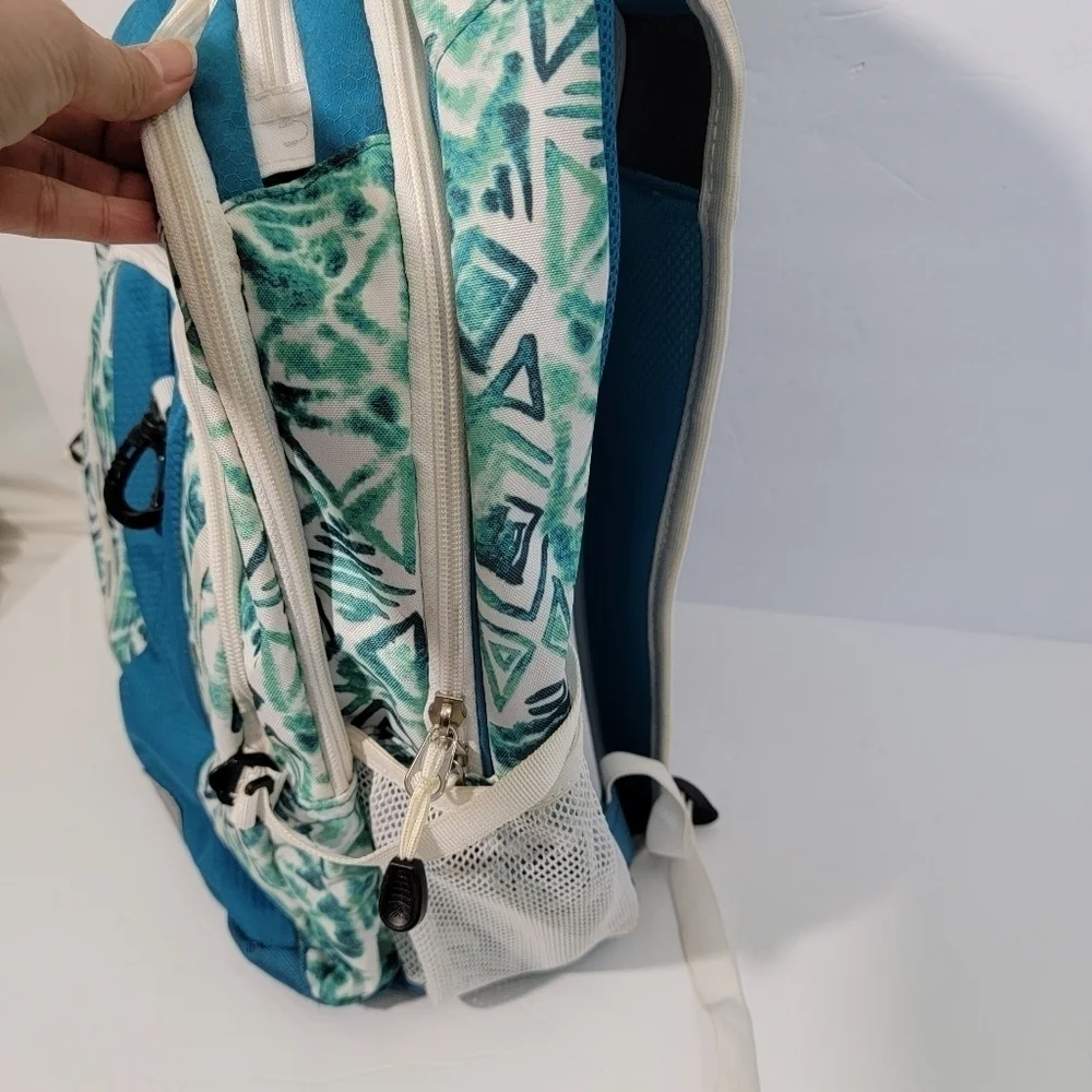 High Sierra Teal Blue/White/Green Backpack Back To School Unisex One Size